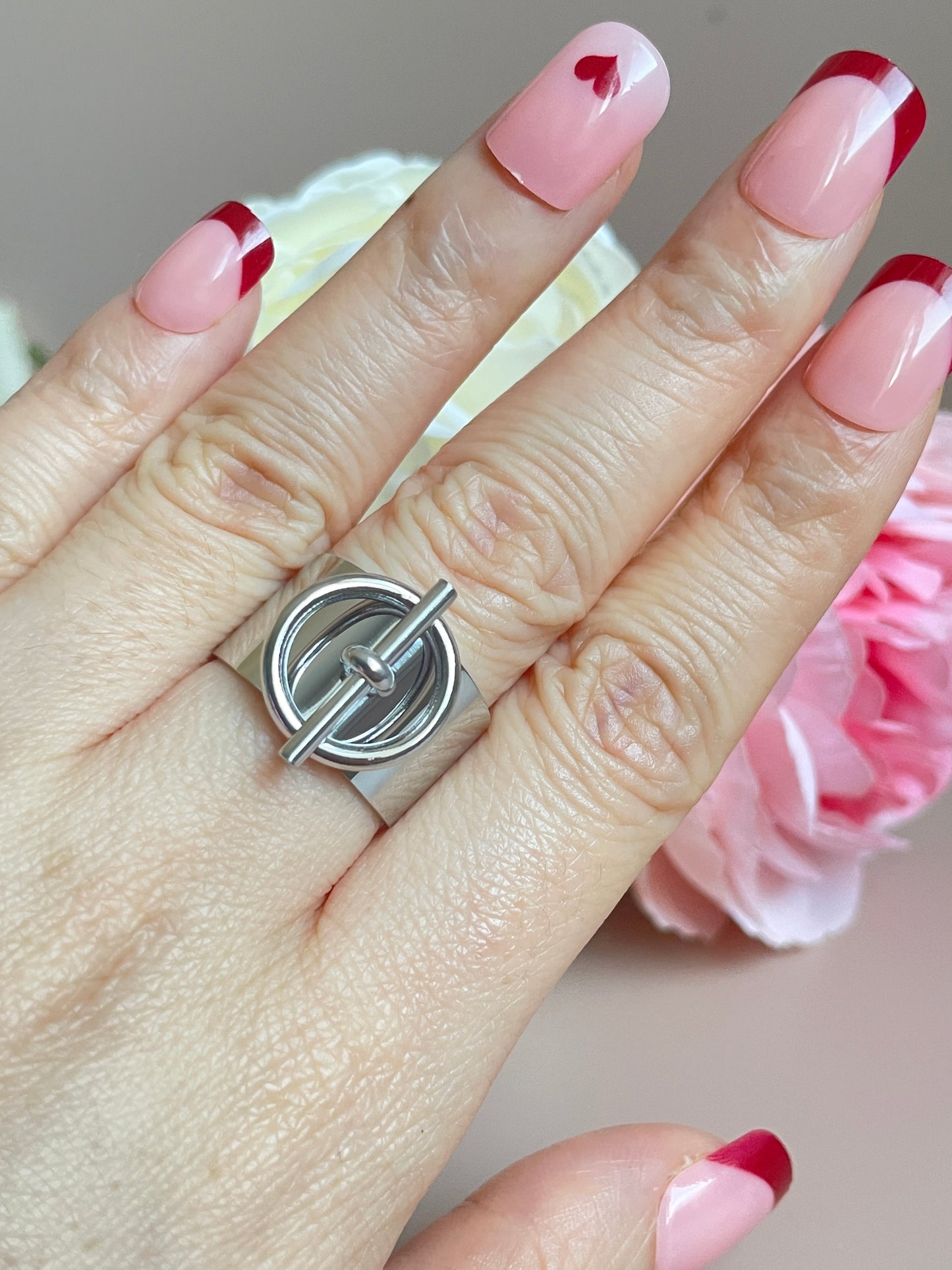 Nina | Bague en acier inoxydable